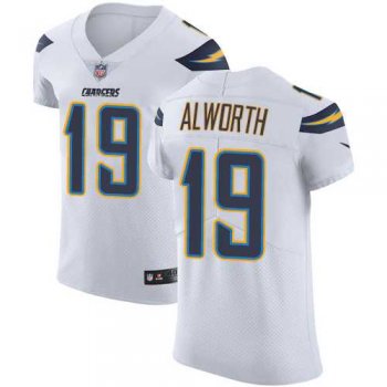 Nike Los Angeles Chargers #19 Lance Alworth White Men's Stitched NFL Vapor Untouchable Elite Jersey