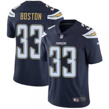 Nike Los Angeles Chargers #33 Tre Boston Navy Blue Team Color Men's Stitched NFL Vapor Untouchable Limited Jersey