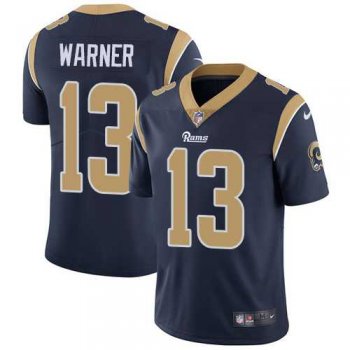 Nike Los Angeles Rams #13 Kurt Warner Navy Blue Team Color Men's Stitched NFL Vapor Untouchable Limited Jersey