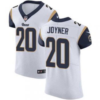 Nike Los Angeles Rams #20 Lamarcus Joyner White Men's Stitched NFL Vapor Untouchable Elite Jersey