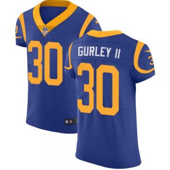 Nike Los Angeles Rams #30 Todd Gurley II Royal Blue Alternate Men's Stitched NFL Vapor Untouchable Elite Jersey