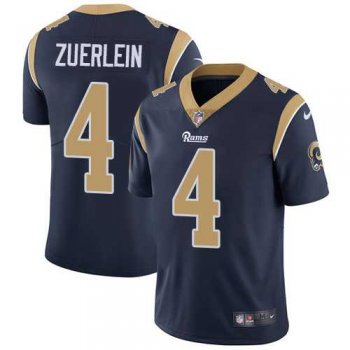 Nike Los Angeles Rams #4 Greg Zuerlein Navy Blue Team Color Men's Stitched NFL Vapor Untouchable Limited Jersey