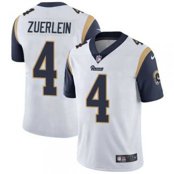 Nike Los Angeles Rams #4 Greg Zuerlein White Men's Stitched NFL Vapor Untouchable Limited Jersey