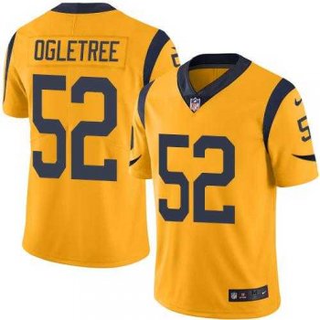 Nike Los Angeles Rams #52 Alec Ogletree Gold Men's Stitched NFL Limited Rush Jersey