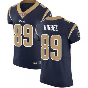 Nike Los Angeles Rams #89 Tyler Higbee Navy Blue Team Color Men's Stitched NFL Vapor Untouchable Elite Jersey