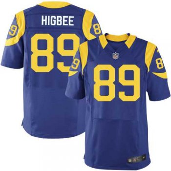 Nike Los Angeles Rams #89 Tyler Higbee Royal Blue Alternate Men's Stitched NFL Elite Jersey