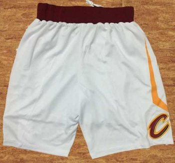 Nike Men's Cleveland Cavaliers White Swingman Basketball Shorts