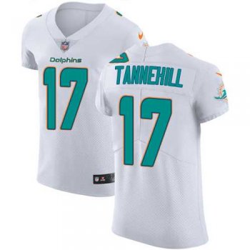 Nike Miami Dolphins #17 Ryan Tannehill White Men's Stitched NFL Vapor Untouchable Elite Jersey