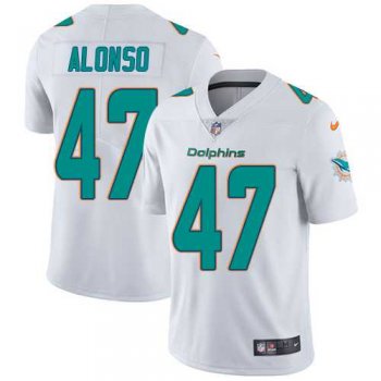 Nike Miami Dolphins #47 Kiko Alonso White Men's Stitched NFL Vapor Untouchable Limited Jersey