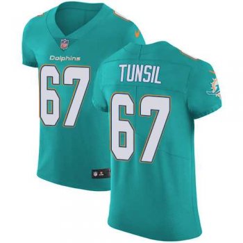 Nike Miami Dolphins #67 Laremy Tunsil Aqua Green Team Color Men's Stitched NFL Vapor Untouchable Elite Jersey