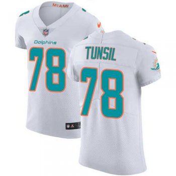 Nike Miami Dolphins #78 Laremy Tunsil White Men's Stitched NFL Vapor Untouchable Elite Jersey