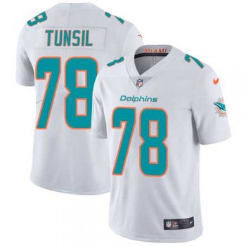 Nike Miami Dolphins #78 Laremy Tunsil White Men's Stitched NFL Vapor Untouchable Limited Jersey