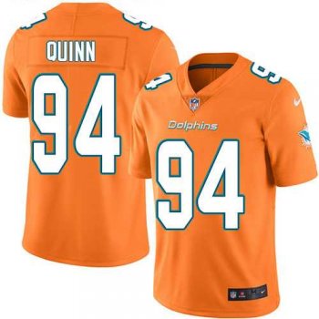 Nike Miami Dolphins #94 Robert Quinn Orange Men's Stitched NFL Limited Rush Jersey