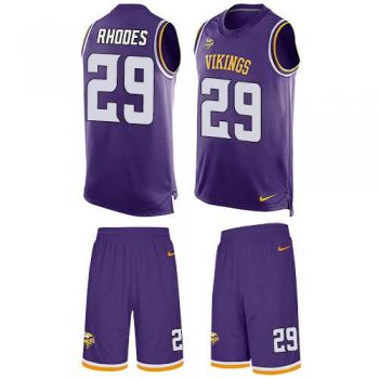 Nike Minnesota Vikings #29 Xavier Rhodes Purple Team Color Men's Stitched NFL Limited Tank Top Suit Jersey