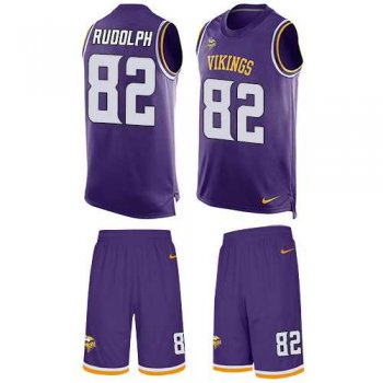 Nike Minnesota Vikings #82 Kyle Rudolph Purple Team Color Men's Stitched NFL Limited Tank Top Suit Jersey