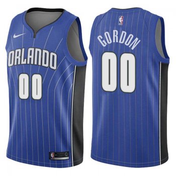 Nike NBA Orlando Magic #00 Aaron Gordon Jersey 2017-18 New Season Road Blue Swingman Jersey