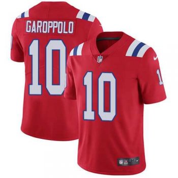 Nike New England Patriots #10 Jimmy Garoppolo Red Alternate Men's Stitched NFL Vapor Untouchable Limited Jersey