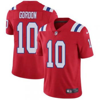 Nike New England Patriots #10 Josh Gordon Red Alternate Men's Stitched NFL Vapor Untouchable Limited Jersey