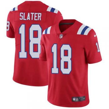 Nike New England Patriots #18 Matt Slater Red Alternate Men's Stitched NFL Vapor Untouchable Limited Jersey