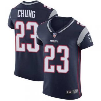 Nike New England Patriots #23 Patrick Chung Navy Blue Team Color Men's Stitched NFL Vapor Untouchable Elite Jersey