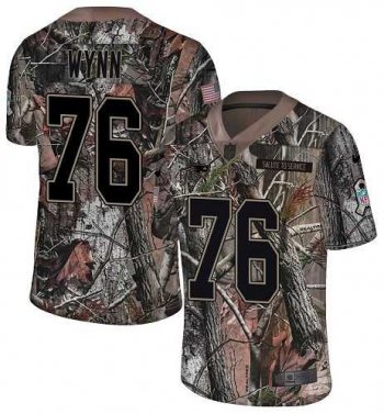 Nike New England Patriots #76 Isaiah Wynn Camo Men's Stitched NFL Limited Rush Realtree Jersey