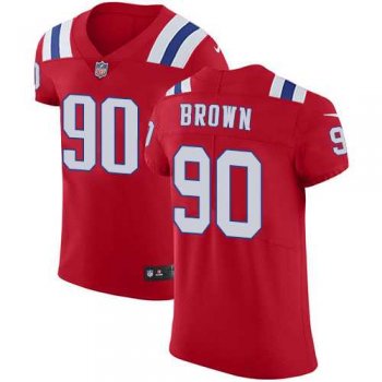 Nike New England Patriots #90 Malcom Brown Red Alternate Men's Stitched NFL Vapor Untouchable Elite Jersey