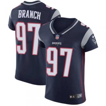 Nike New England Patriots #97 Alan Branch Navy Blue Team Color Men's Stitched NFL Vapor Untouchable Elite Jersey