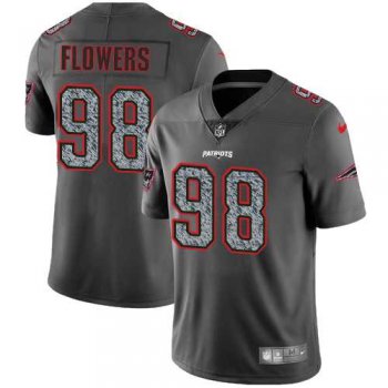 Nike New England Patriots #98 Trey Flowers Gray Static Men's NFL Vapor Untouchable Limited Jersey