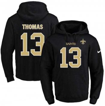 Nike New Orleans Saints #13 Michael Thomas Black Name & Number Pullover NFL Hoodie