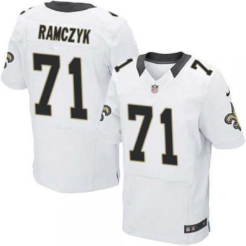 Nike New Orleans Saints #71 Ryan Ramczyk White Men's Stitched NFL Elite Jersey