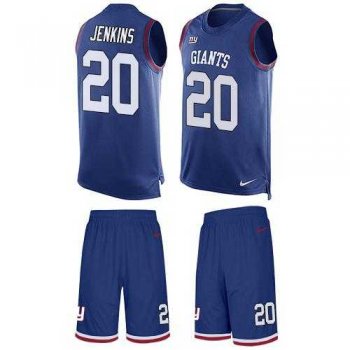 Nike New York Giants #20 Janoris Jenkins Royal Blue Team Color Men's Stitched NFL Limited Tank Top Suit Jersey