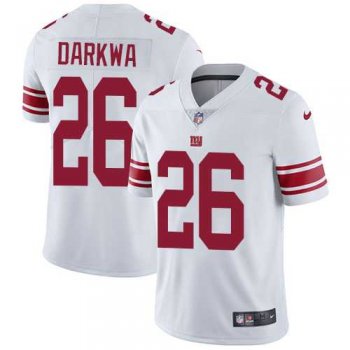 Nike New York Giants #26 Orleans Darkwa White Men's Stitched NFL Vapor Untouchable Limited Jersey