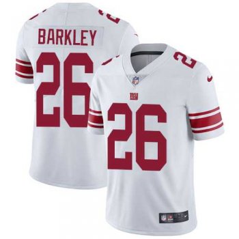 Nike New York Giants #26 Saquon Barkley White Men's Stitched NFL Vapor Untouchable Limited Jersey