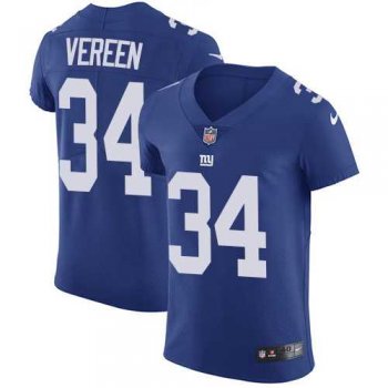 Nike New York Giants #34 Shane Vereen Royal Blue Team Color Men's Stitched NFL Vapor Untouchable Elite Jersey