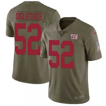 Nike New York Giants #52 Alec Ogletree Olive Men's Stitched NFL Limited 2017 Salute To Service Jersey