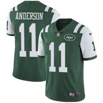 Nike New York Jets #11 Robby Anderson Green Team Color Men's Stitched NFL Vapor Untouchable Limited Jersey