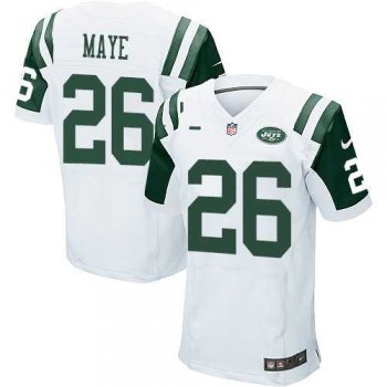 Nike New York Jets #26 Marcus Maye White Men's Stitched NFL Elite Jersey