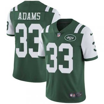 Nike New York Jets #33 Jamal Adams Green Team Color Men's Stitched NFL Vapor Untouchable Limited Jersey