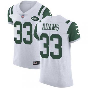 Nike New York Jets #33 Jamal Adams White Men's Stitched NFL Vapor Untouchable Elite Jersey