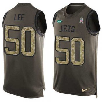 Nike New York Jets #50 Darron Lee Green Men's Stitched NFL Limited Salute To Service Tank Top Jersey