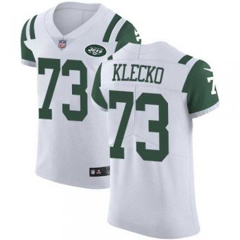 Nike New York Jets #73 Joe Klecko White Men's Stitched NFL Vapor Untouchable Elite Jersey