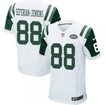 Nike New York Jets #88 Austin Seferian-Jenkins White Men's Stitched NFL Elite Jersey