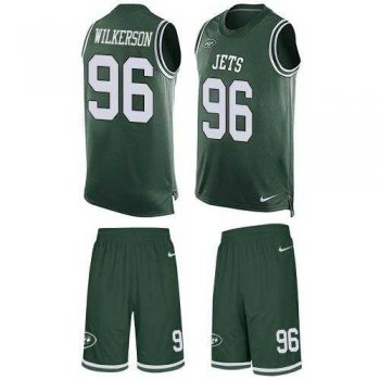 Nike New York Jets #96 Muhammad Wilkerson Green Team Color Men's Stitched NFL Limited Tank Top Suit Jersey