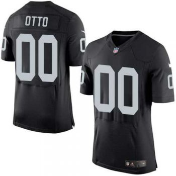 Nike Oakland Raiders #00 Jim Otto Black Team Color Men's Stitched NFL New Elite Jersey