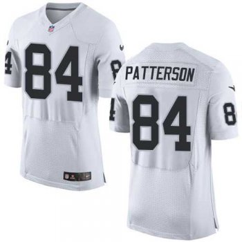 Nike Oakland Raiders #84 Cordarrelle Patterson White Men's Stitched NFL New Elite Jersey