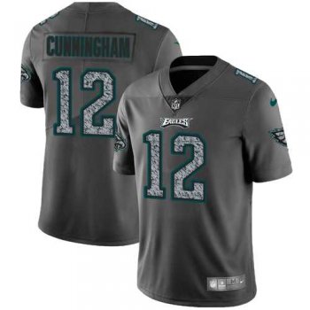 Nike Philadelphia Eagles #12 Randall Cunningham Gray Static Men's NFL Vapor Untouchable Limited Jersey