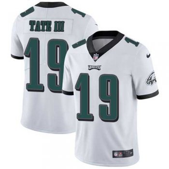 Nike Philadelphia Eagles #19 Golden Tate III White Men's Stitched NFL Vapor Untouchable Limited Jersey