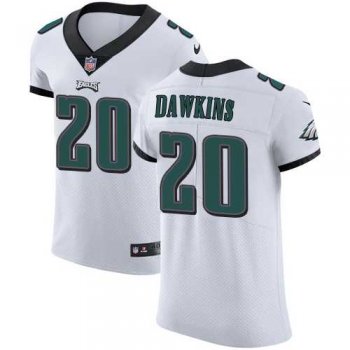 Nike Philadelphia Eagles #20 Brian Dawkins White Men's Stitched NFL Vapor Untouchable Elite Jersey