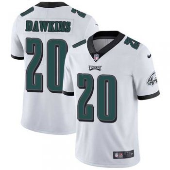 Nike Philadelphia Eagles #20 Brian Dawkins White Men's Stitched NFL Vapor Untouchable Limited Jersey