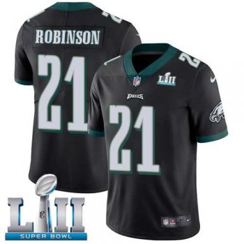 Nike Philadelphia Eagles #21 Patrick Robinson Black Alternate Super Bowl LII Men's Stitched NFL Vapor Untouchable Limited Jersey